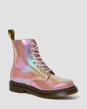 1460 Pascal Pink Iridescent Texture Boots