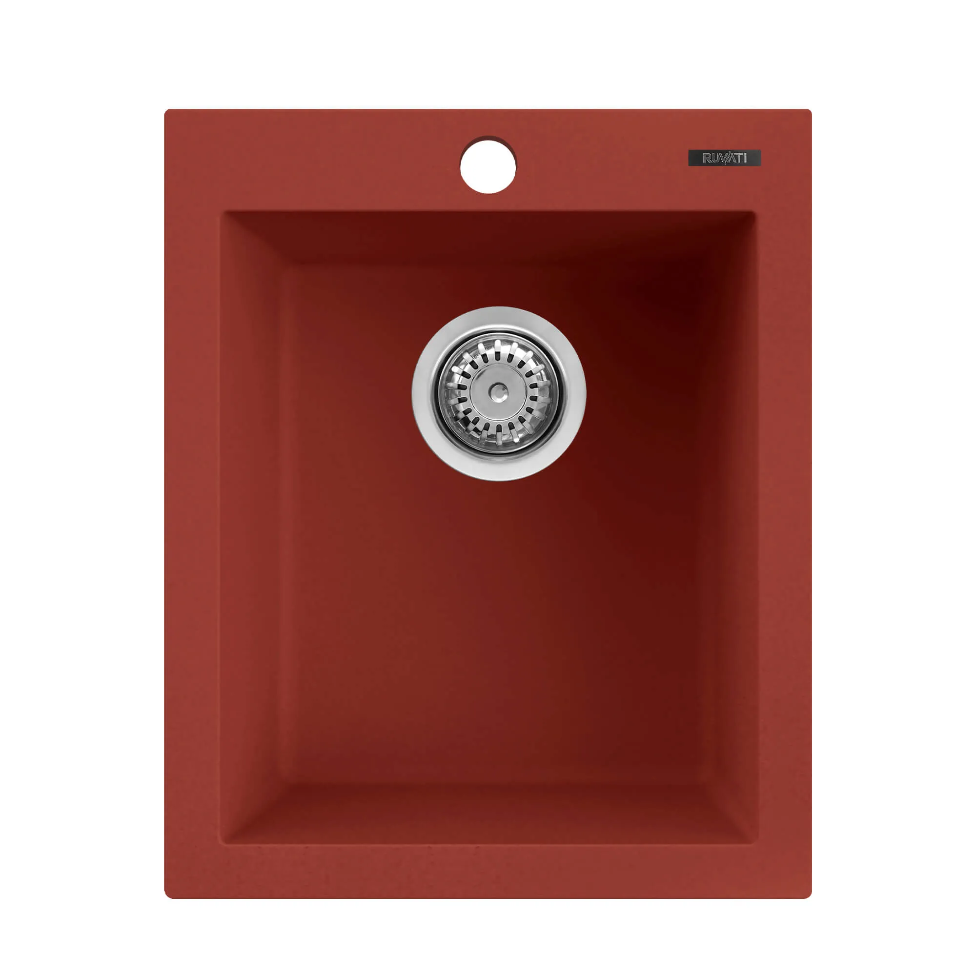 16 x 20 Drop-in Topmount Granite Single Bowl Kitchen Sink Berry Red