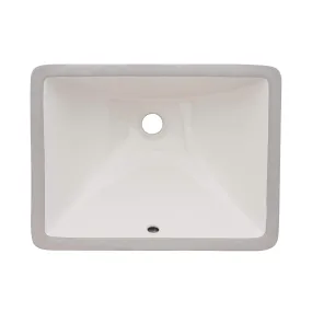 18 x 13" Undermount Bathroom Vanity Sink - Biscuit