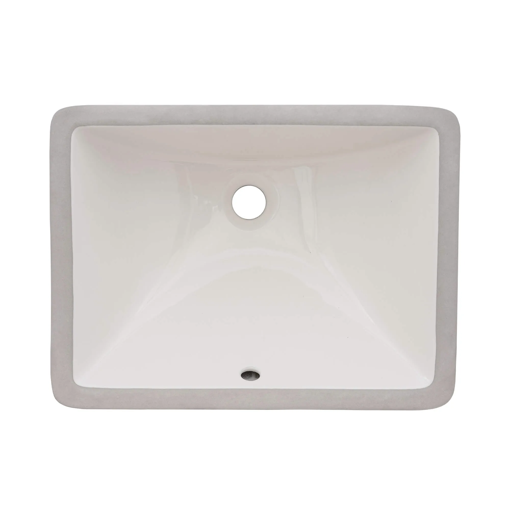 18 x 13" Undermount Bathroom Vanity Sink - Biscuit