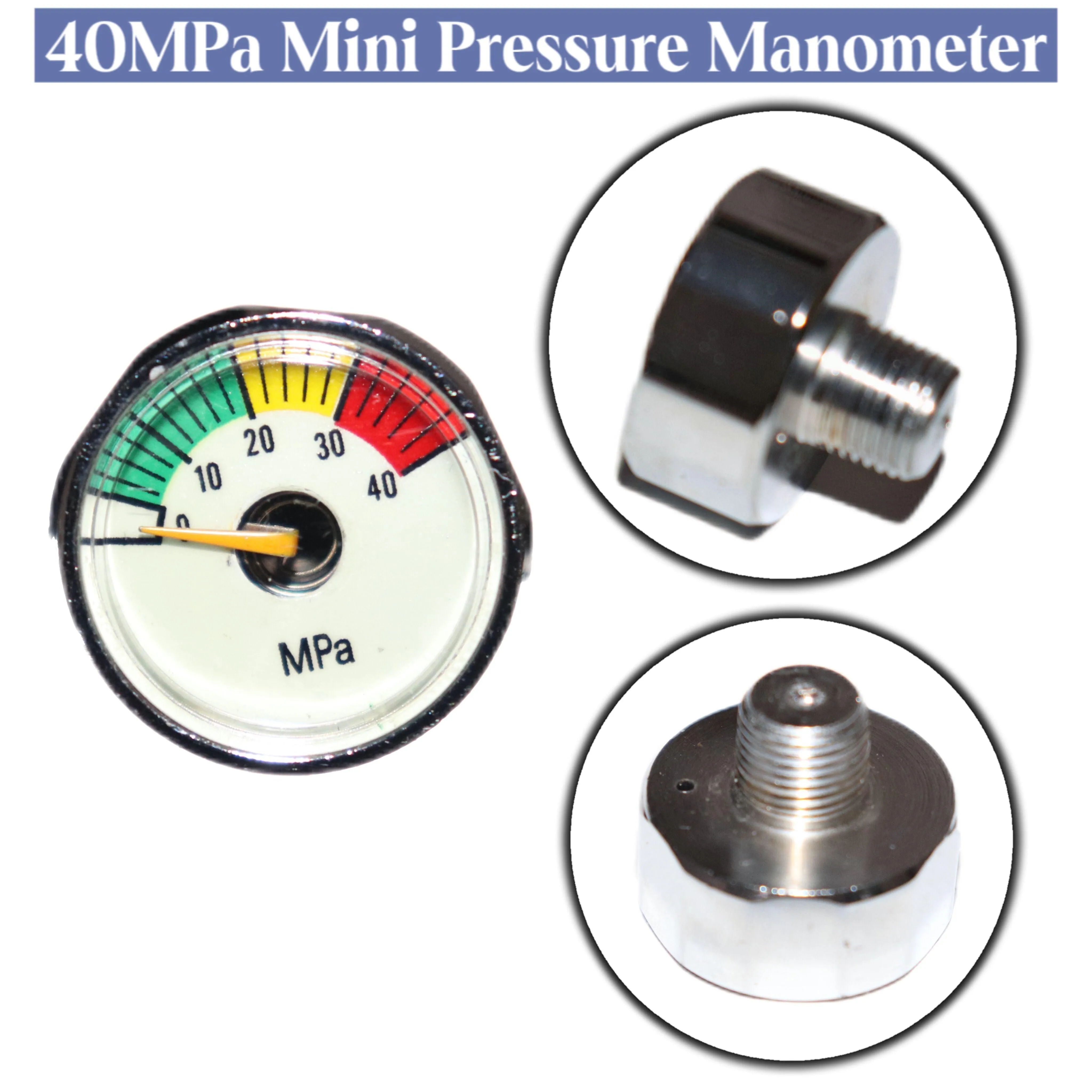 25MMø PRESSURE GAUGE, 1/8" BSP MALE THREADED