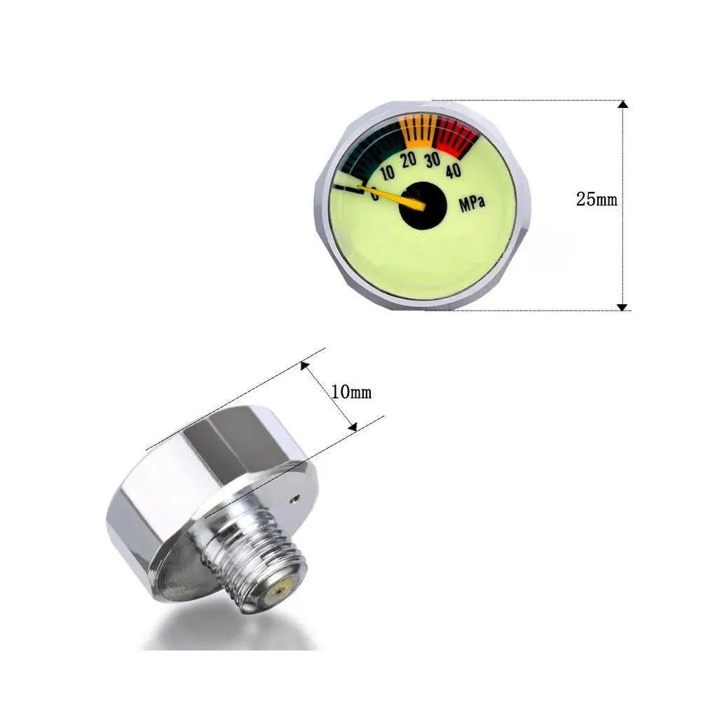 25MMø PRESSURE GAUGE, 1/8" BSP MALE THREADED