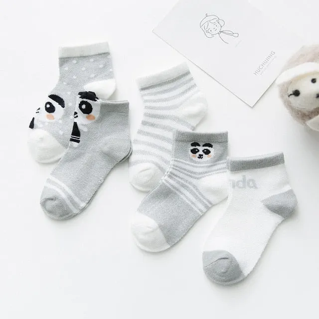 5 Pairs Baby Cotton Socks