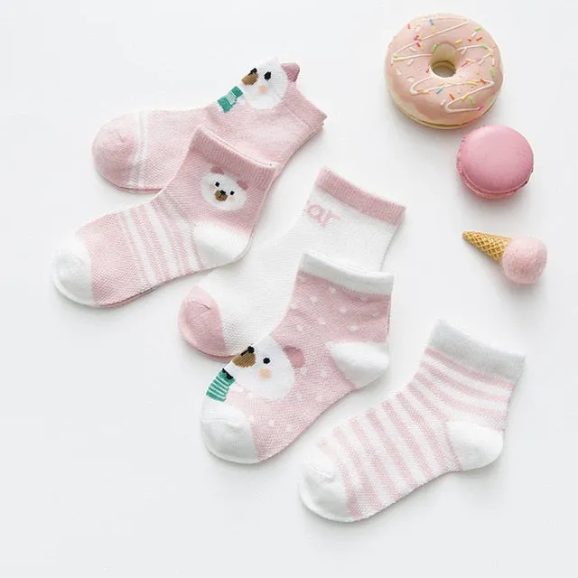 5 Pairs Baby Cotton Socks