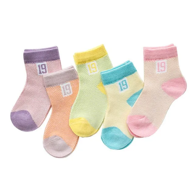 5 Pairs Baby Cotton Socks