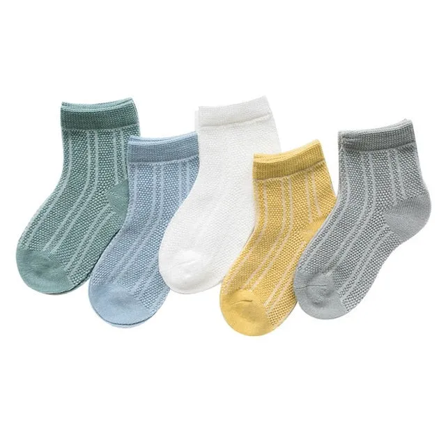 5 Pairs Baby Cotton Socks