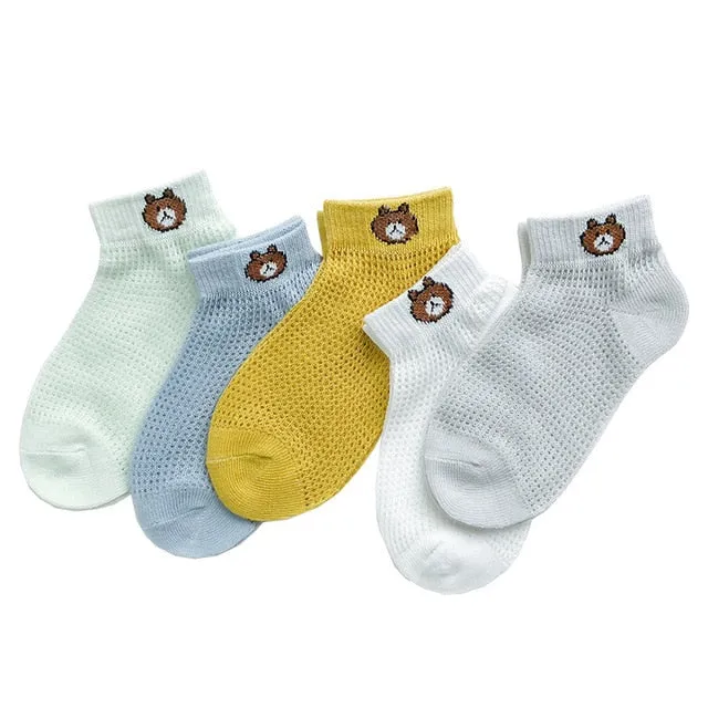 5 Pairs Baby Cotton Socks