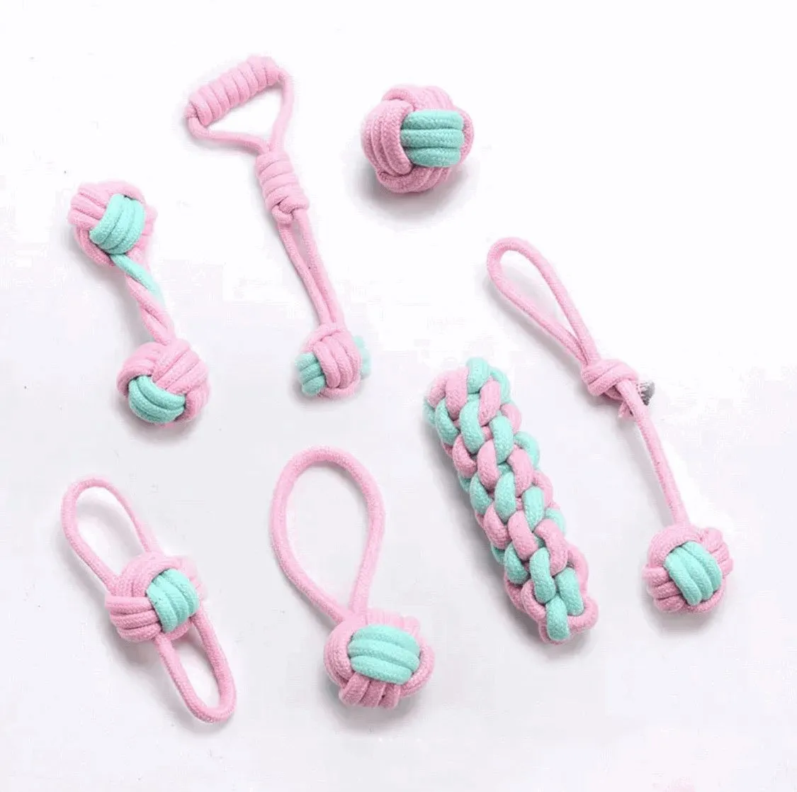 7 Pack Chewing Rope Toys