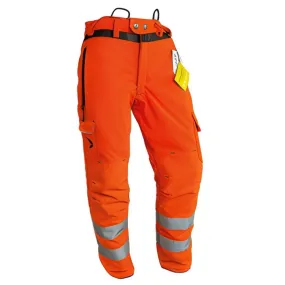 Arborist Chainsaw Trouser Hi-Vis Orange Type C