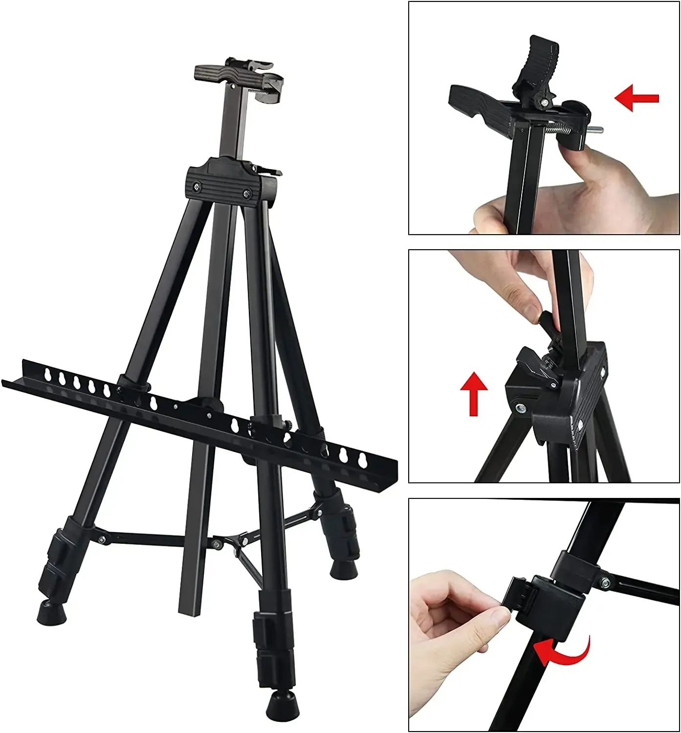 Artist Easel Stand Metal Tripod Canvas Painting Sketch Picture Frame Poster Board Advertisement Art Display Stand