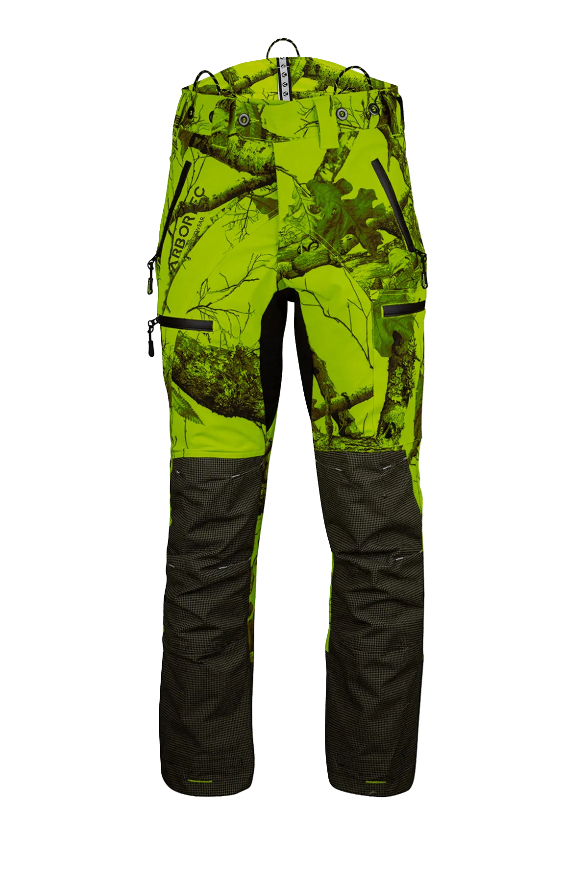 AT4060 - Breatheflex Pro Realtree Chainsaw Trousers Design A/Class 1 - Lime