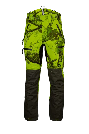 AT4060 - Breatheflex Pro Realtree Chainsaw Trousers Design A/Class 1 - Lime