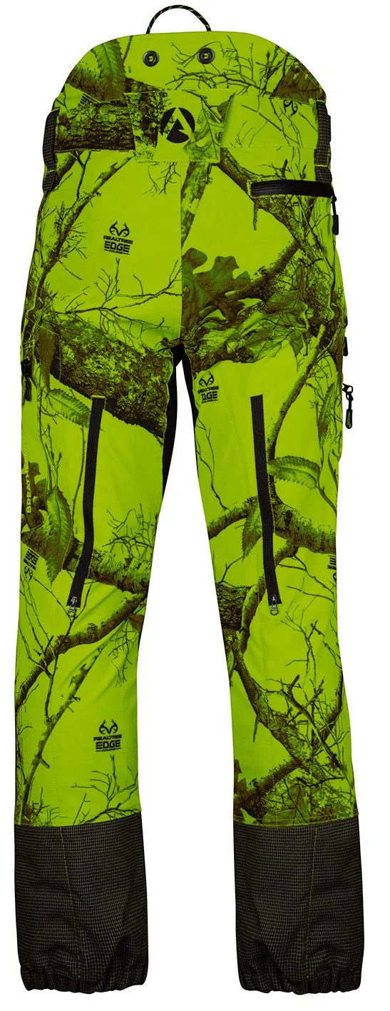 AT4060 - Breatheflex Pro Realtree Chainsaw Trousers Design A/Class 1 - Lime