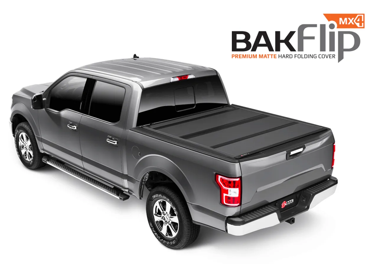 BAK Industries Bakflip MX4 Hard Folding Tonneau Cover | Chevrolet / Ford / Jeep / Ram