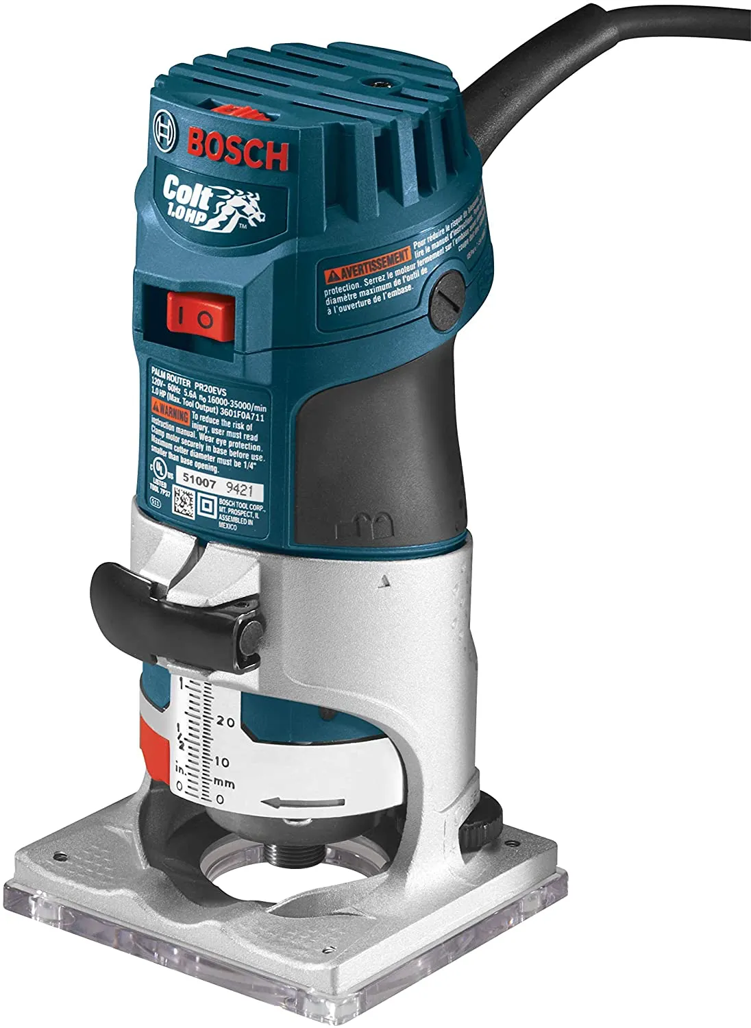 Bosch PR20EVS Colt Variable Speed Electronic Palm Router