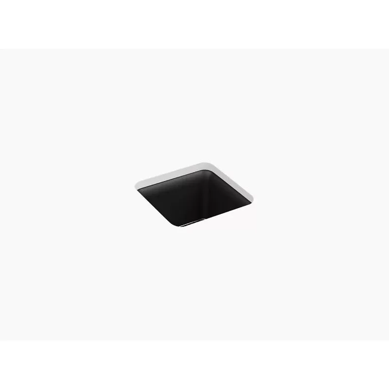 Cairn 15.5" x 15.5" x 10.13" Neoroc Single Basin Bar Kitchen Sink in Matte Black