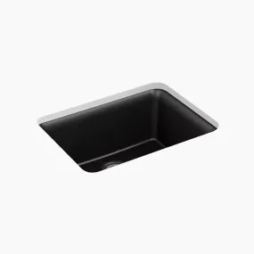 Cairn 18.31" x 24.5" x 10.19" Neoroc Single-Basin Undermount Kitchen Sink in Matte Black