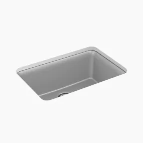 Cairn 18.31" x 27.5" x 10.19" Neoroc Single-Basin Undermount Kitchen Sink in Matte Grey