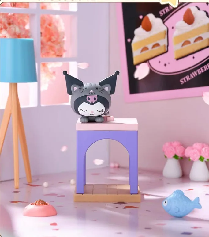 Cute Cat House Climbing Frame Blind Gashapon Toy