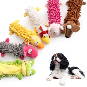 Dog Squeaky Toys Plush Dog Chew Toys, 6 Pack