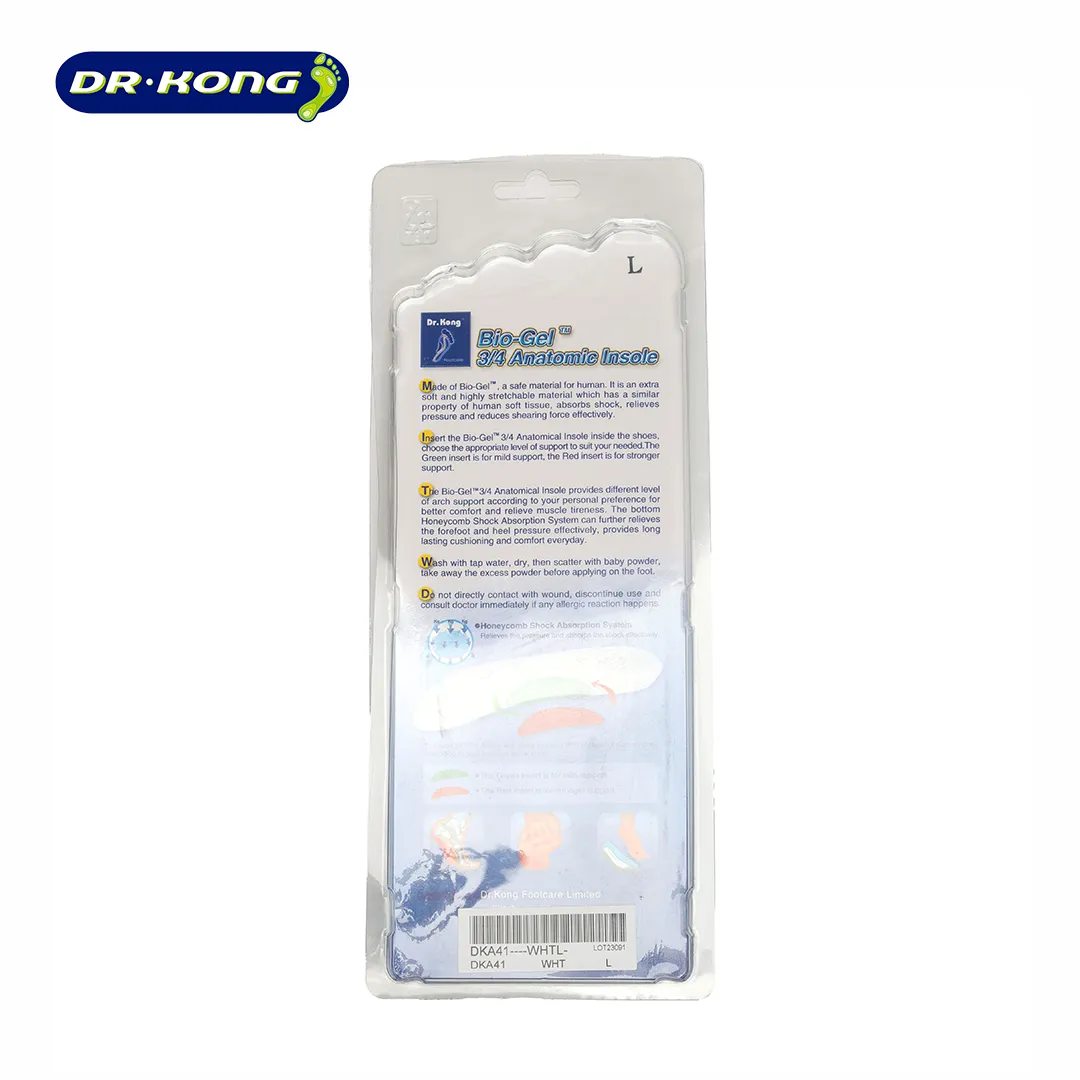 Dr. Kong Bio-Gel 3/4 Anatomic Insole DKA41