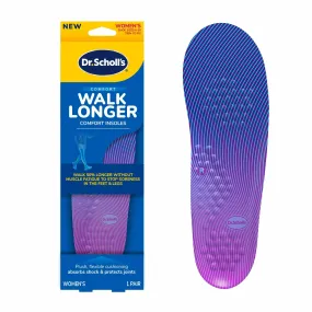 Dr. Scholl's Walk Longer Insoles Women's, 1 Pair, Size 6-10, Trim to Fit