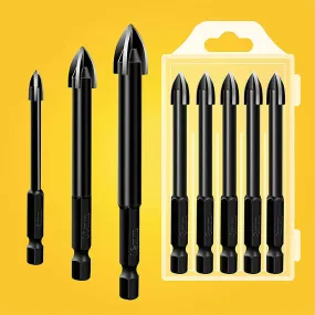 Drill Bits Cross Hex Tile Bits Glass Ceramic Concrete Hole Opener Alloy