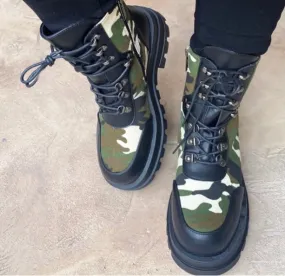 Find Me Camouflage Combat Boots