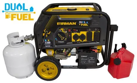 Firman Generator H05753 Hybrid Series DUAL FUEL (Propane or Gas) 7100/5700 Watt