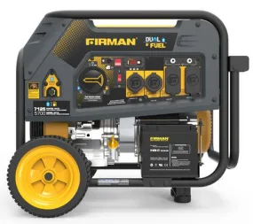 Firman Generator H05753 Hybrid Series DUAL FUEL (Propane or Gas) 7100/5700 Watt