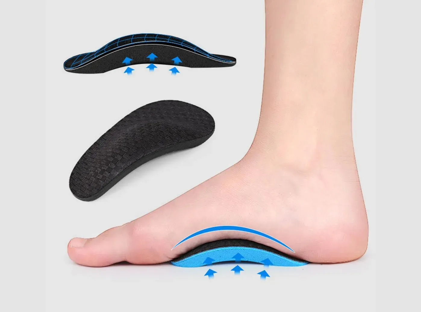 FitVille Arch Support Orthotic Insole (3-Pair Bundle)