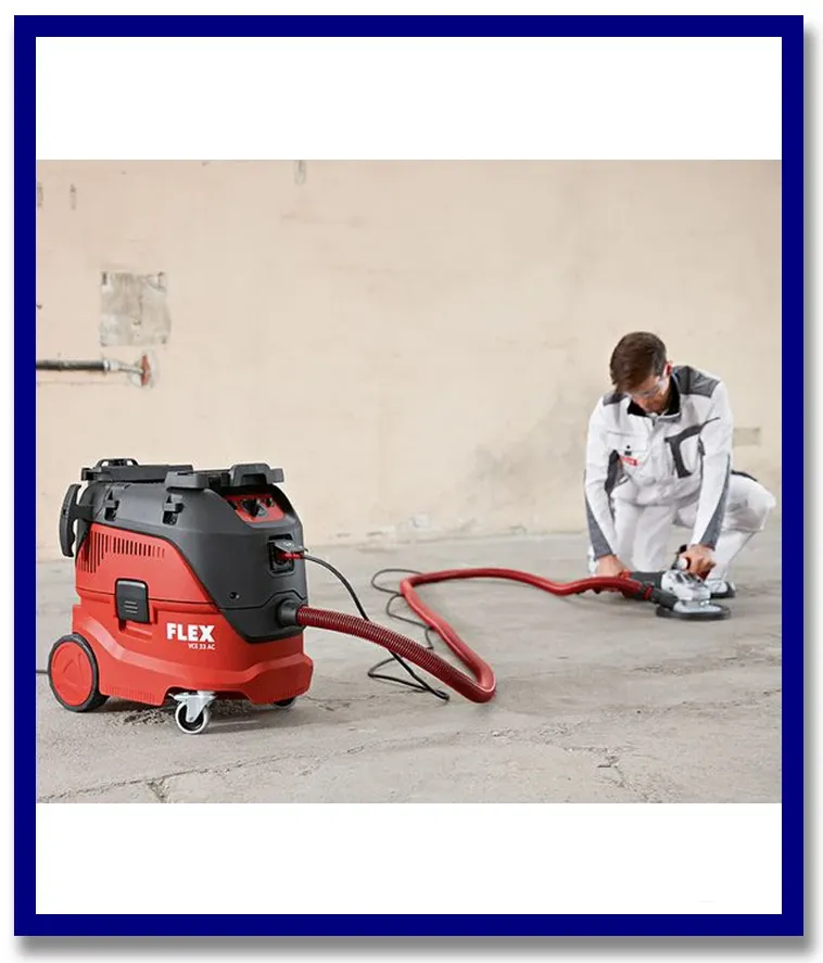 FLEX Safety Vacuum Cleaner Kit. 42Litre. Class M. 1400W. Automatic Filter Cleaning.