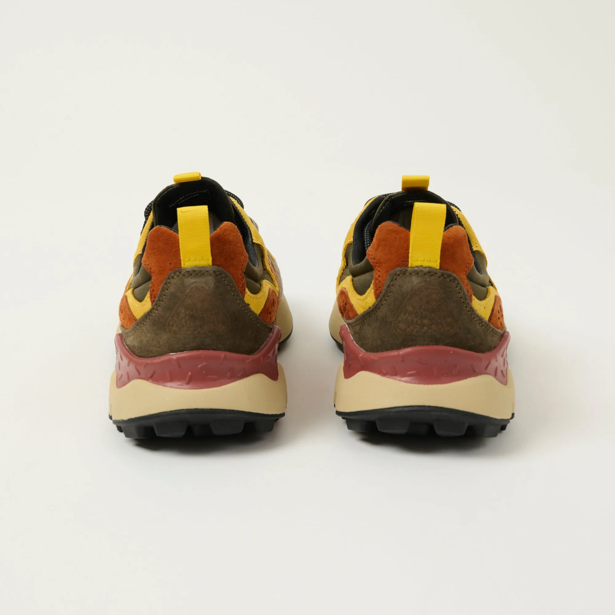 Flower Mountain Yamano 3 Man Suede/Nylon Sneaker - Grey/Yellow