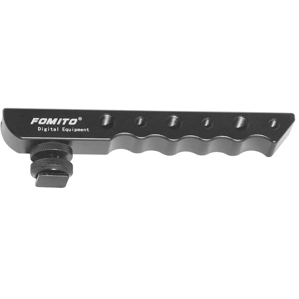 Fomito Aluminium Video Stabilising Hand-held Shooting Handle Cold Shoe Extender