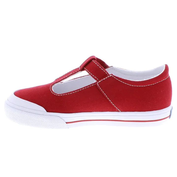 Footmates Drew T-Strap Canvas Sneaker