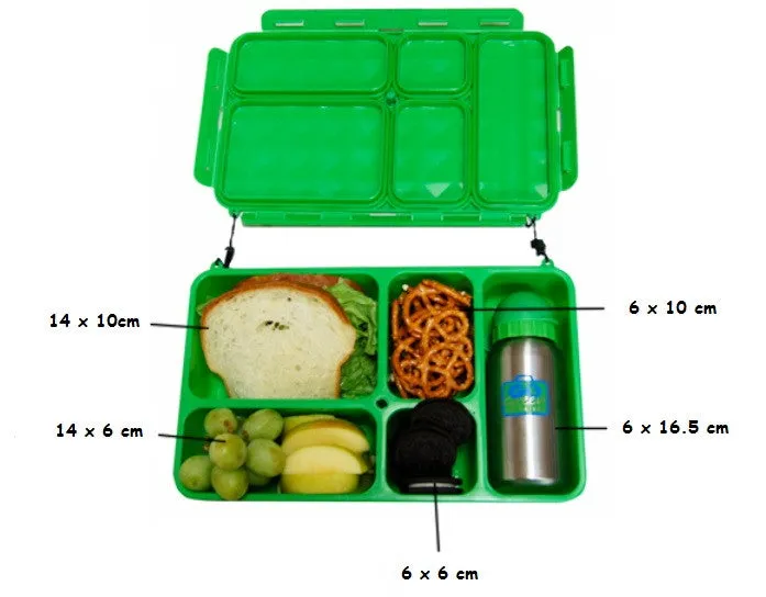 Go Green Lunch Box - Extreme Sports with Blue Box