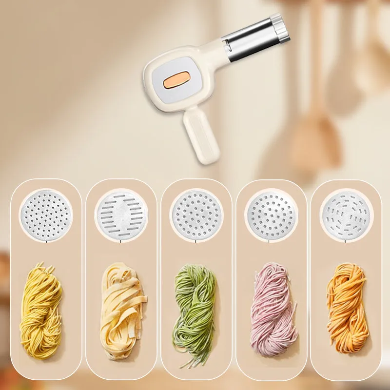 Handheld Auto Noodles Machine Kit with 5 Blades