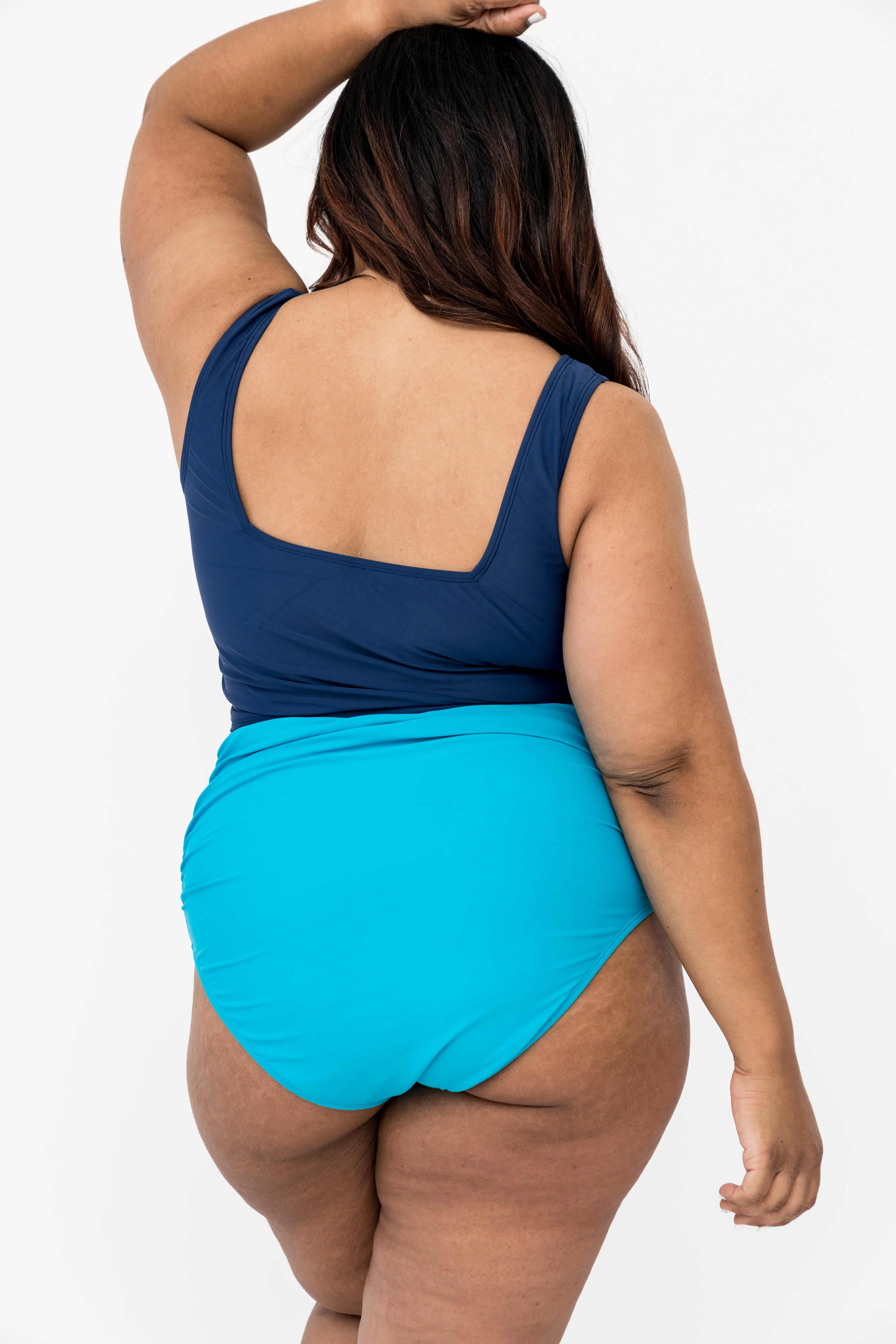 High Rise Barefoot Bottom | Aquamarine