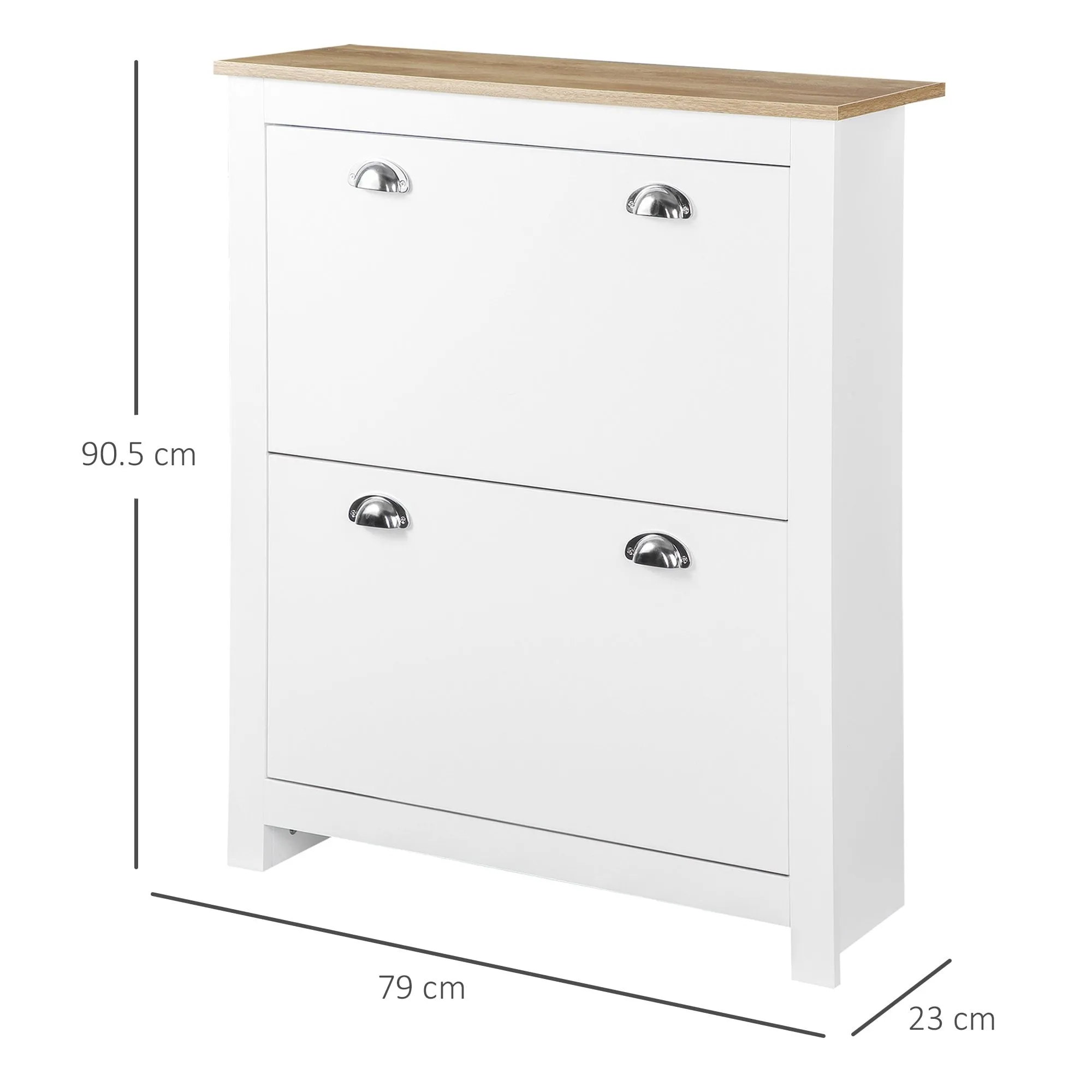 HOMCOM Shoe cabinet - White