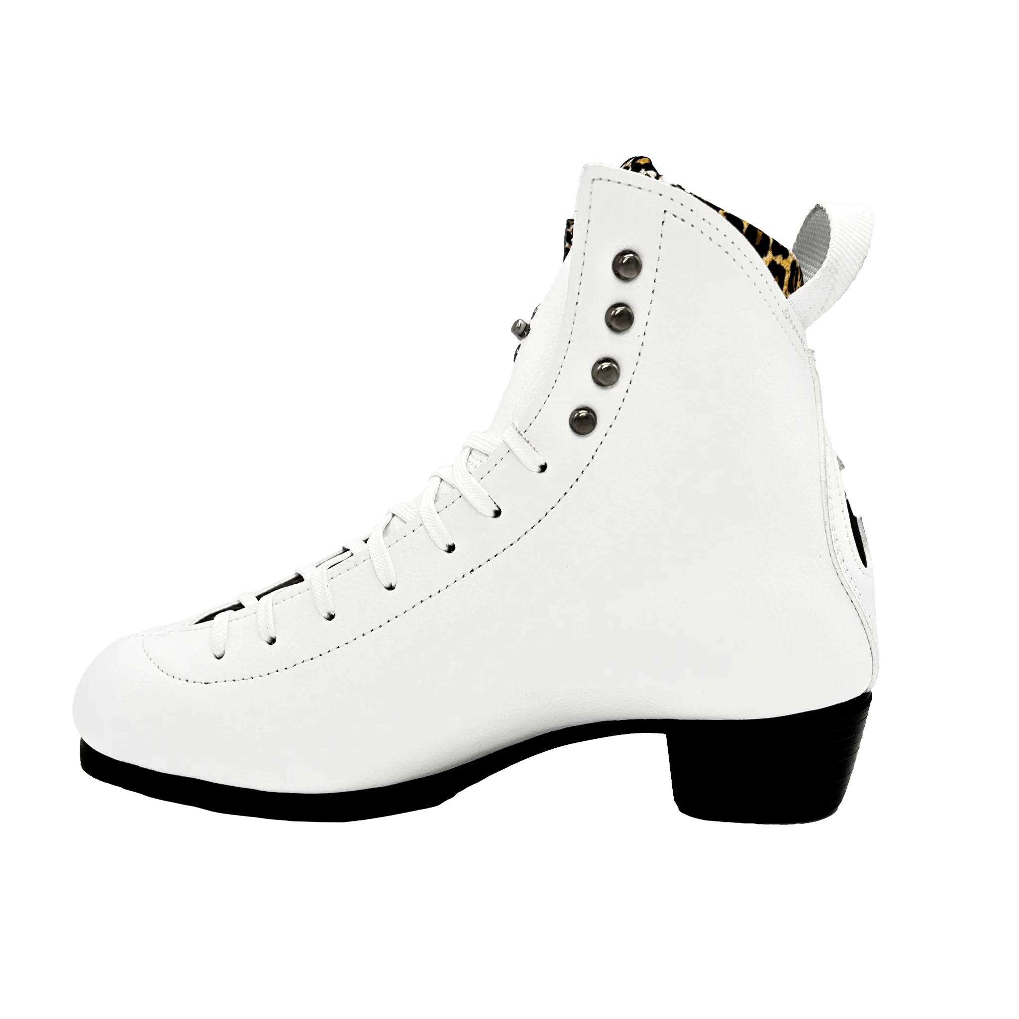 Jack 1 - Vegan White (Boot Only, Leopard Lining)