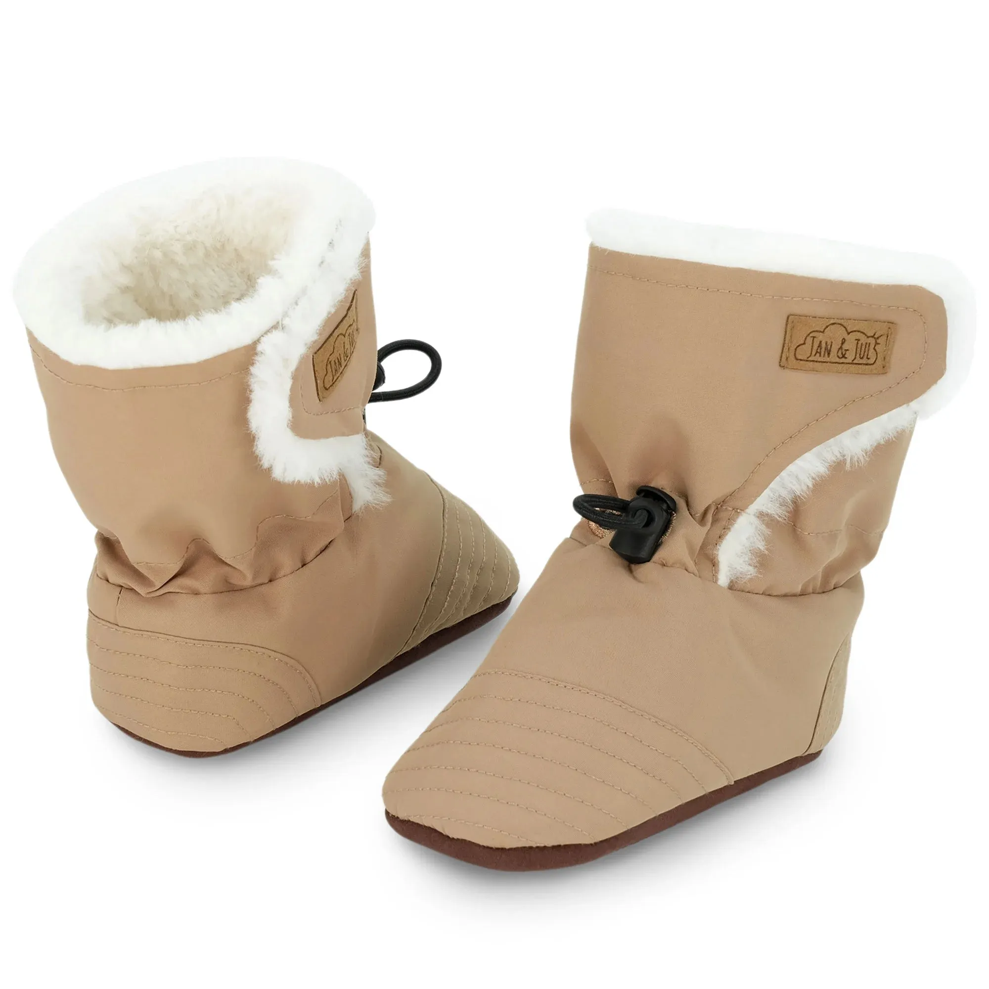 Jan & Jul Soft Brown Stay-Put Winter Booties