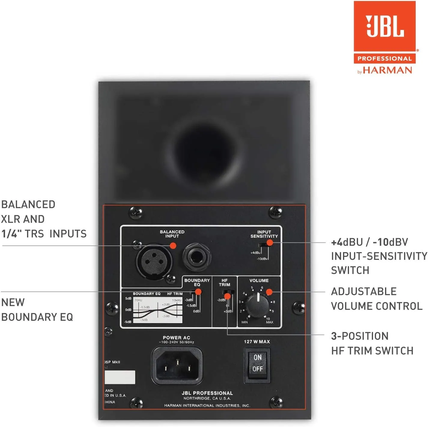 JBL Professional 305P MkII Next-Generation 5" 2-Way Powered Studio Monitor