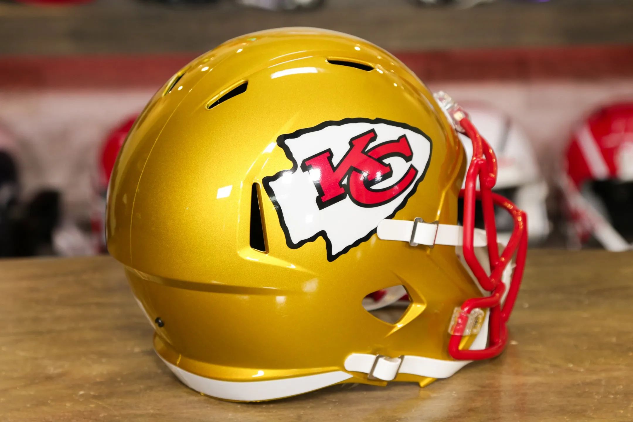 Kansas City Chiefs Riddell Speed Authentic Helmet - Flash