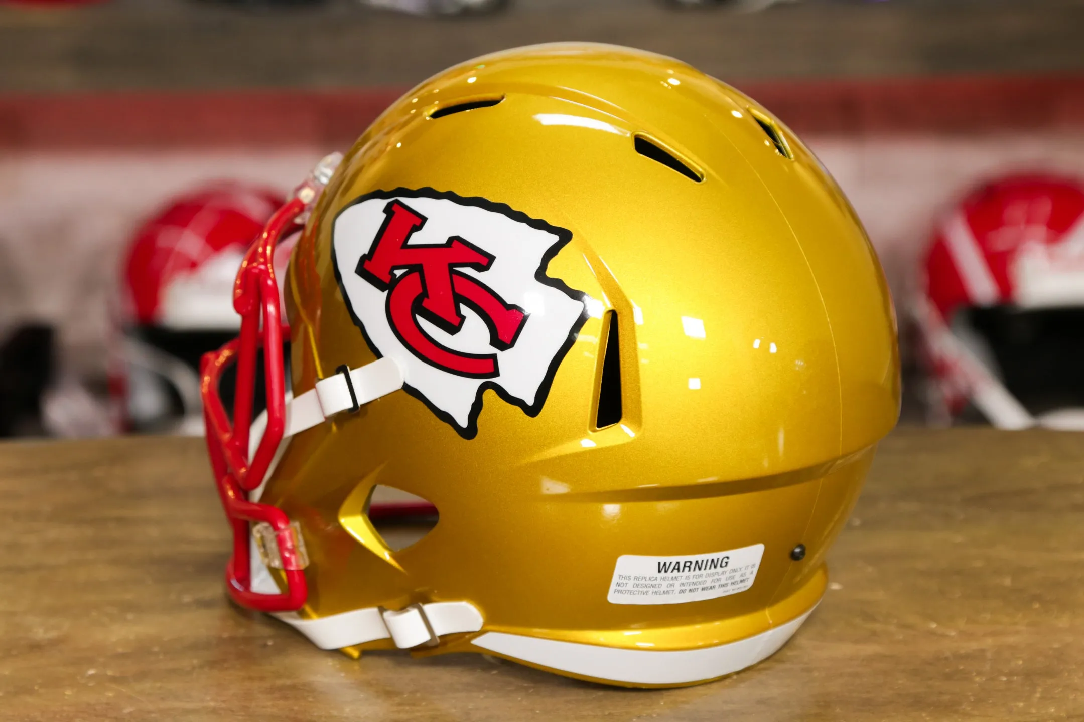 Kansas City Chiefs Riddell Speed Authentic Helmet - Flash