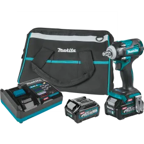 Makita 40V MAX XGT Brushless Cordless 4-Speed 1/2 In. Sq. Drive Impact Wrench Kit w/ Friction Ring Anvil (2.5Ah)