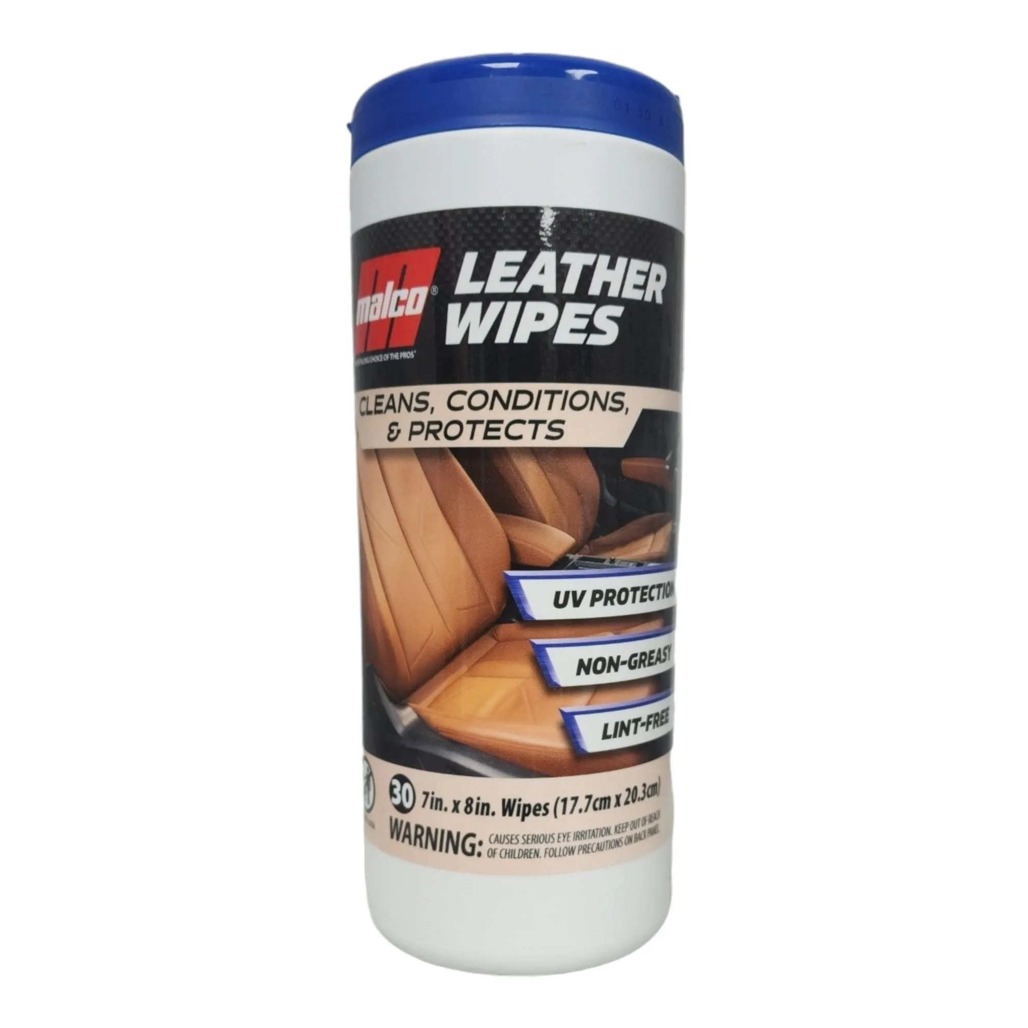 MALCO LEATHER CLEANING AND CONDITIONING WIPES