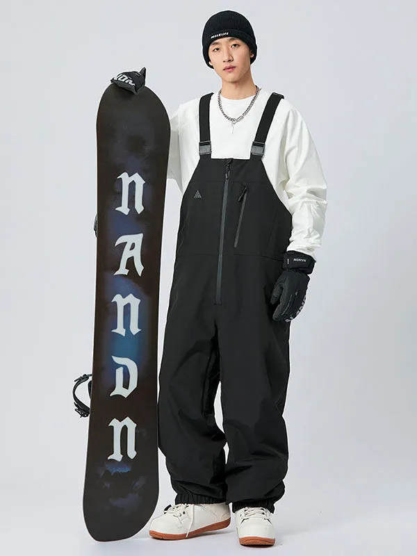 Men's Nandn Winter Star Baggy Mountain Snowboard Ski Bibs