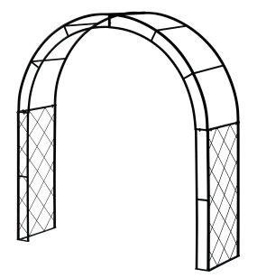 Metal Squash / Climbing Arch - Black