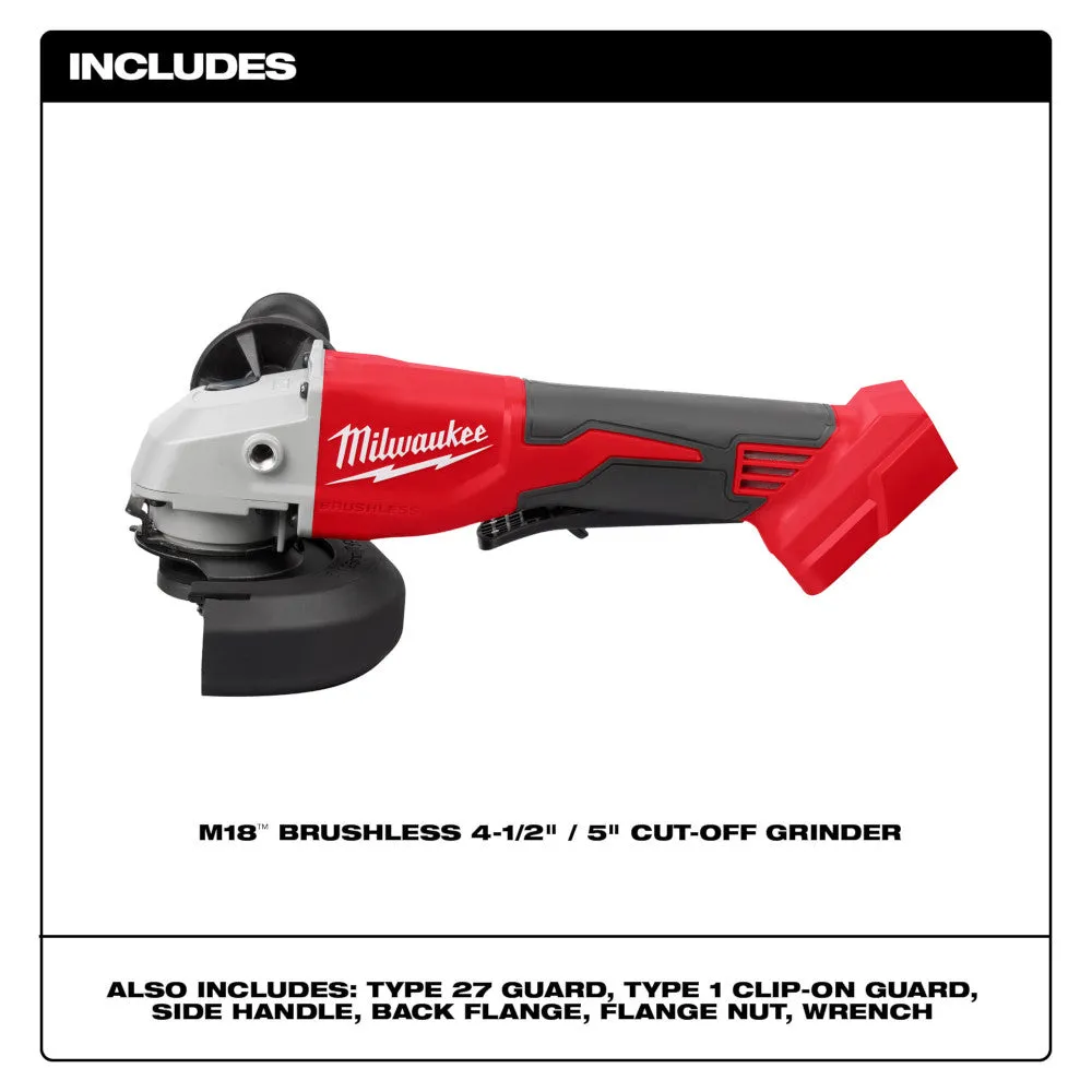 Milwaukee 2686-20 M18 18V 4-1/2" / 5" Cut-Off Grinder Paddle Switch - Bare Tool