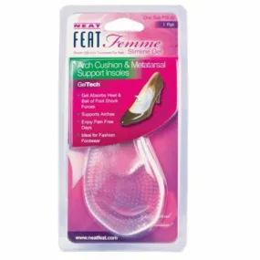 Neat Feat Femme Slimline Gel Arch Cushion & Metatarsal Insole 1 Pair